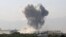 Smoke rises after an explosion in Kabul, Afghanistan, July 1, 2019. 