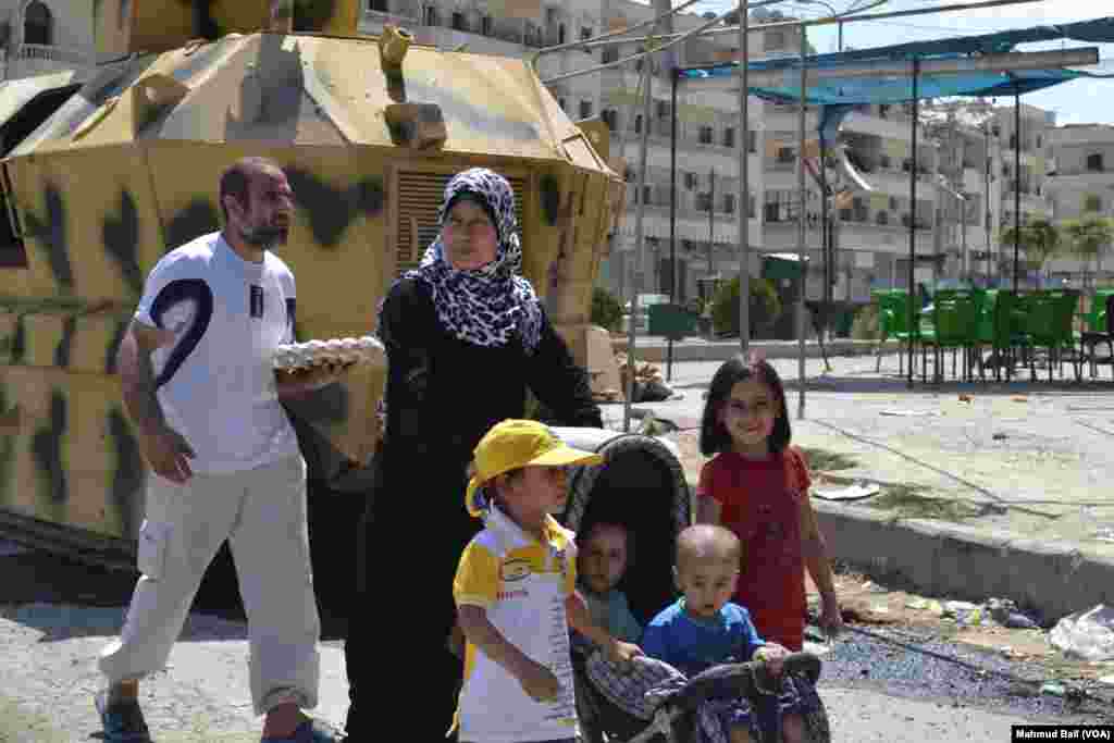 Celebration after Manbij Liberation