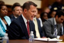 FILE - FBI Deputy Assistant Director Peter Strzok testifies on Capitol Hill, July 12, 2018.