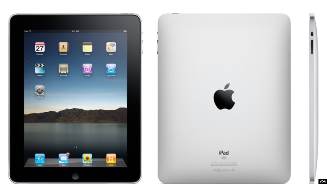 Ciptaan terbaru Apple, komputer tablet dengan layar sentuh, iPad.