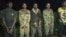 Les cinq hommes arrêtés au Rwanda ont dit appartenir à la milice FDLR selon la police à Nyabageni au Rwanda le 6 octobre 2019. 