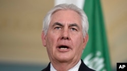 Le secrétaire d'Etat américain Rex Tillerson le 23 mars 2017.