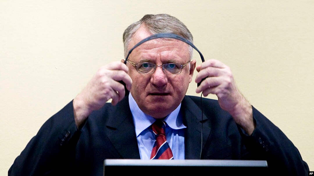 Vojislav Šešelj u sudnici Haškog tribunala, 6.mart 2009