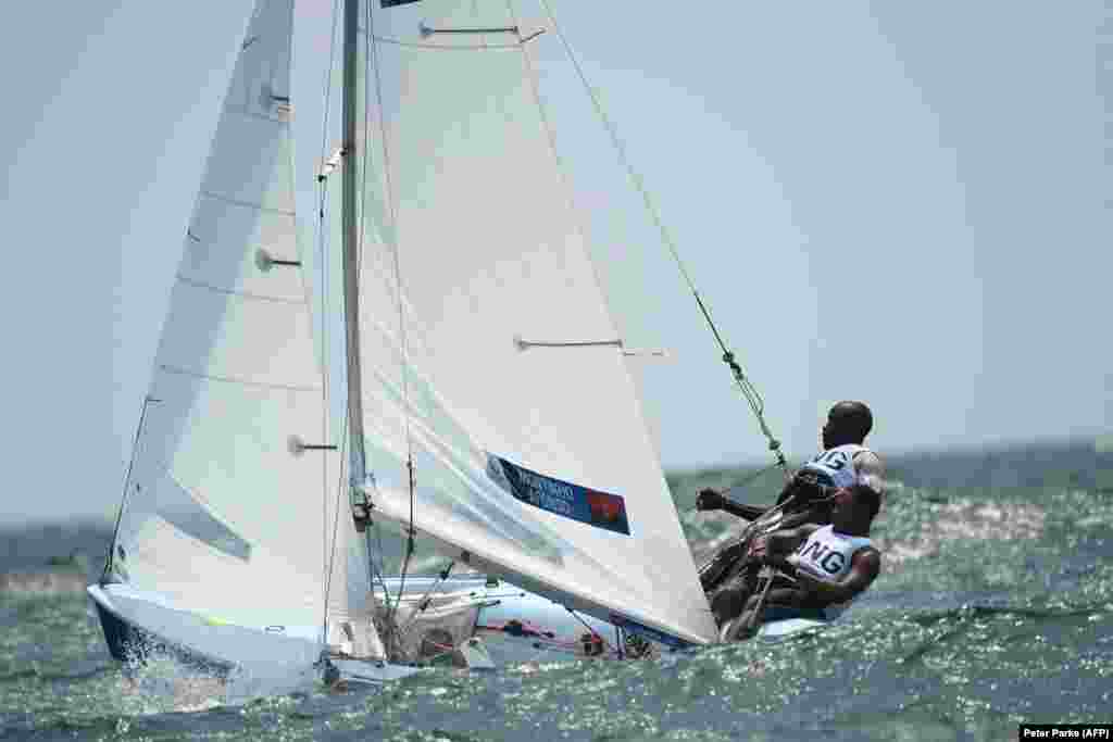 Jogos Olímpicos 2020 - angolanos Matias Montinho e Paixão Afonso competem na vela - Enoshima Yacht Harbour em Fujisawa. 28 de Julho 2021