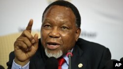 South Africa's Deputy President Kgalema Motlanthe, Nov. 30, 2012. 