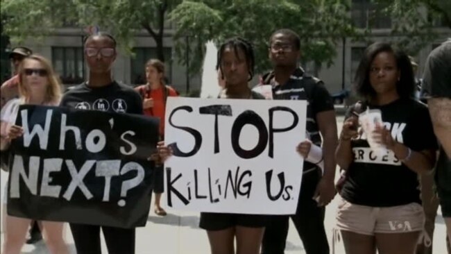 US Protests Signal Frustration with Violence, Authorities