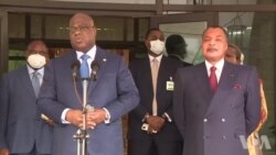 Tshisekedi alobi pene na Sassou ete CACH na FCC ya Kabila ezali kokabwana te (Vidéo)