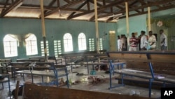 A igreja Africa Inland após o ataque