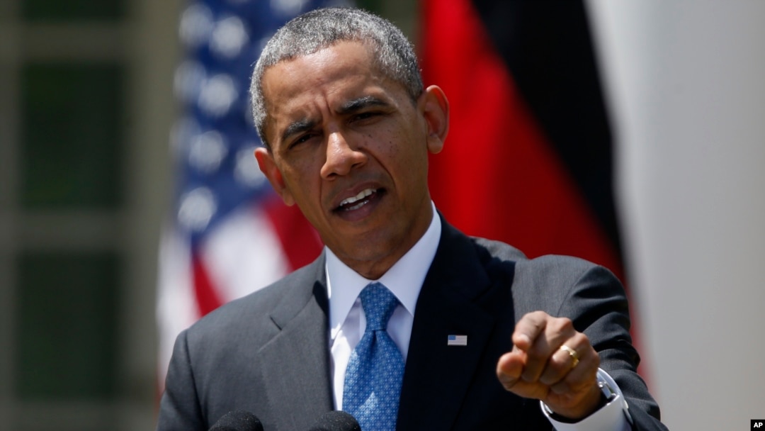 Tại cuộc họp báo với Thủ tướng Ðức Angela Merkel, Tổng thống Obama tỏ ý hy vọng đường lối ngoại giao sẽ giúp không cần phải áp đặt thêm các biện pháp chế tài đối với Nga.