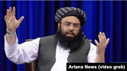 Taliban Deputy Prime Minister Maulavi Abdul Kabir speaks to Ariana News, Sept. 27, 2024. (Ariana News)