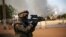 A French soldier battles radical Islamic rebels in Gao, Mali, Thursday, Feb. 21, 2013. 