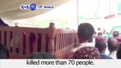 VOA60 World PM - A faction of the Pakistani Taliban claims responsibility for the hospital blast in Quetta