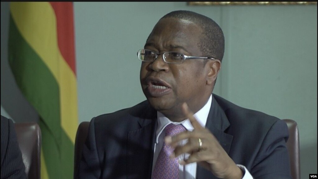 FILE: Mthuli Ncube, Zimbabwe's finance minister, says the country needs to "climate-proof" its agricultural production. Nov. 28, 2019. (Columbus Mavhunga/VOA)