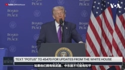 特朗普总统主持“和平委员会”成立大会，呼吁伊朗放弃核野心，以实现中东和平