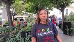 Protester on Deportation of Zimbabweans