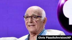 FILE - Actor Gavin MacLeod participates in a panel discussion during the 2018 Television Critics Association Summer Press Tour in Beverly Hills, Calif., July 31, 2018. MacLeod died May 29, 2021, at age 90. 