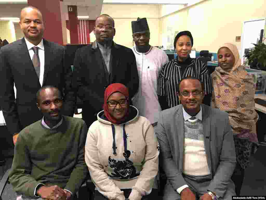 Ministan Ilimin kasar Nijar Daouda Mamadou Marthe, Abdoulaziz Adili Toro, Mahmud Lalo, Daula Saleem, Zahra&#39;u Fagge, Yusuf Harande, Amina Buhari, da kuma Mohamed Zeidane. Nuwamba 30, 2018