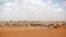 FILE - Somali refugees herd their goats at the Ifo refugee camp outside Dadaab, eastern Kenya, 100 kilometers from the Somali border on Aug. 7, 2011. 