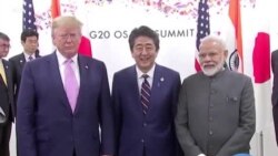 Trump, Abe et Modi lors du G20