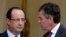 Fransa Cumhurbaşkanı François Hollande, yolsuzluk nedeniyle istifa eden eski Maliye Bakanı Jerome Cahuzac (sağda) ile görüşürken. Hollande ülkenin içinde bulunduğu krizden çıkmak için Cahuzac'a güveniyordu.