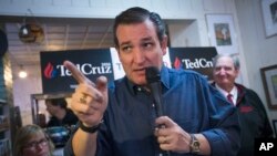 Republican presidential candidate, Senator Ted Cruz, speaks during a campaign stop at the Freedom Country Store in Freedom, New Hampshire, Jan. 19, 2016. 