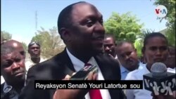 Senatè Youri Latortue Reyaji sou Konvokasyon Premye Minis Céant an