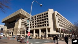 FILE - A view of the FBI headquarters in Washington.