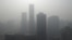 2013年1月14日大雾阴霾笼罩下的北京