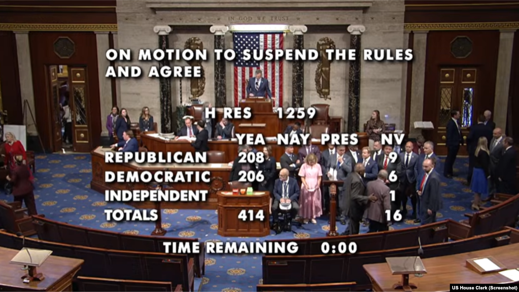 The House of Representatives passed Resolution H. Res. 1259, urging the President to prioritize the release of several political prisoners and religious figures, including Jimmy Lai and Pastor Kim Min-il, during his meeting with Chinese leaders. (May 13, 2026)