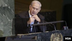 Netanyahu habla ante la Asamblea General de la ONU.