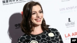 Aktris pemenang Oscar – Anne Hathaway – ditunjuk sebagai utusan khusus PBB untuk urusan perempuan (foto: dok).