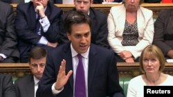 El líder de la oposición británica, Ed Miliband, logró en forma rechazar la propuesta del primer ministro David Cameron para atacar Siria.