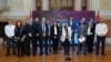 Zajednička konferencija za medije predstavnika devet opozicionih poslaničkih grupa i najava ustavne žalbe protiv Ane Brnabić (foto: FoNet)