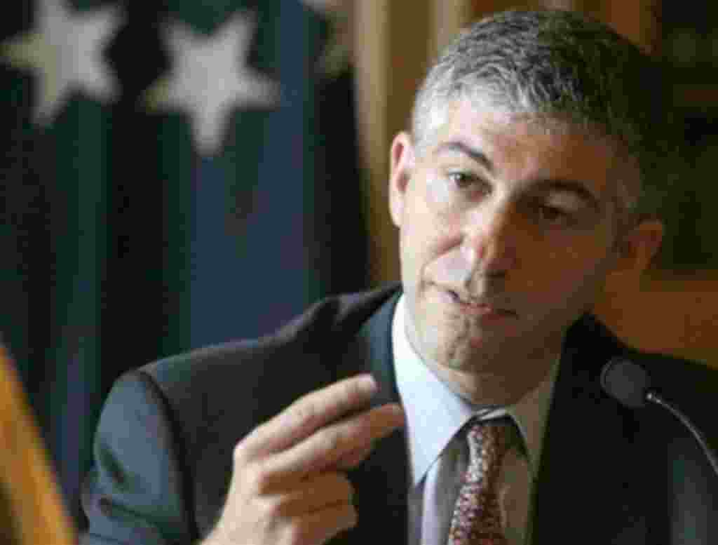 Undersecretary for Terrorism and Financial Intelligence, Stuart Levey speaks to journalists, in Paris, Wednesday, Sept.13, 2006. Levey said that that the existence of a secret anti-terror base in Paris involving American, French and other agents should be