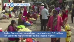 VOA60 Addunyaa - Coronavirus cases in India have risen to the second highest globally with almost 3.8 million