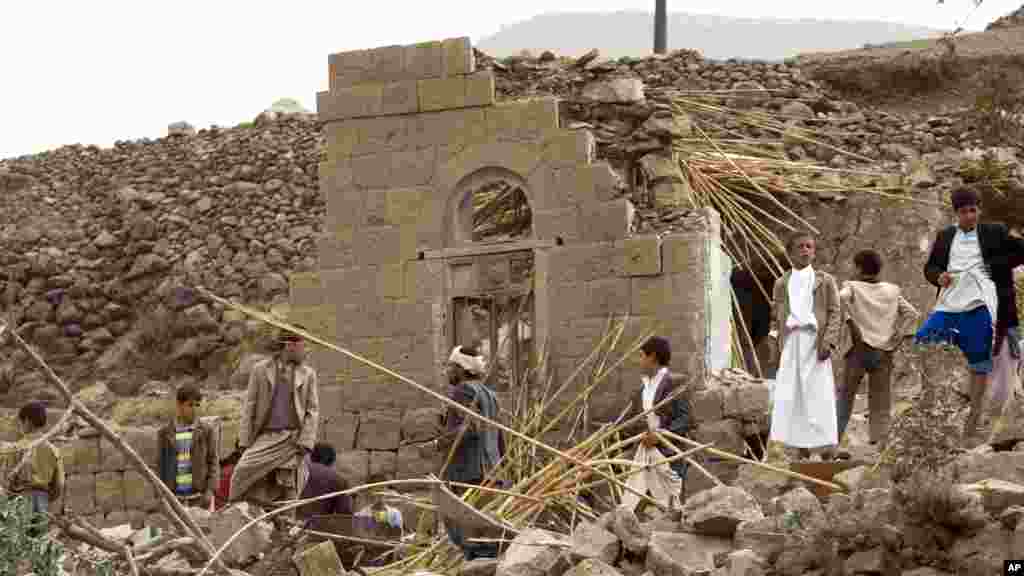 Garin Sana&#39;a a Yemen, Afrilu 4, 2015.