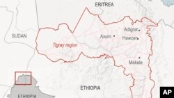 Ikarata y'aho Tigray Iherereye