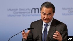 Wang Yi, Conférence sur la sécurité, Munich, Allemagne, le 17 février 2017. 