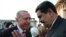 FILE - Turkey's President Recep Tayyip Erdogan (L) talks to Venezuela's President Nicolas Maduro (R) prior to a dinner following a ceremony at the Presidential Palace in Ankara, Turkey, July 9, 2018.