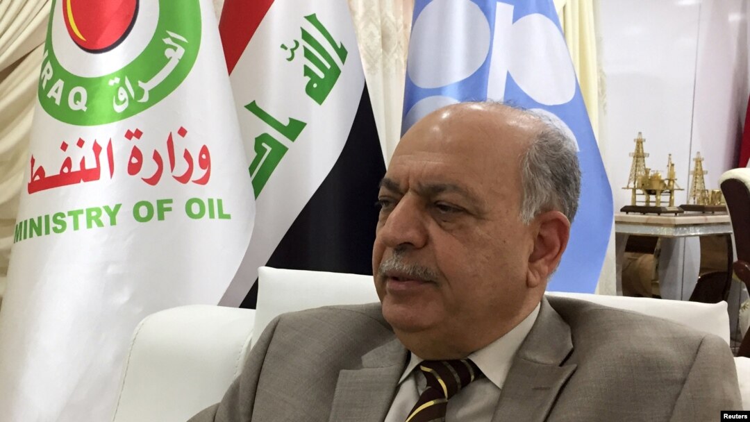 Menteri Perminyakan Irak Thamer Ghadhban dalam wawancara dengan Reuters di kantor Kementerian Perminyakan di Baghdad, Irak, 6 November 2018. 