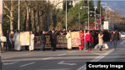 Litija vernika Srpske pravoslavne crkve, u znak protesta zbog usvajanja Zakona o slobodi veroispovesti.