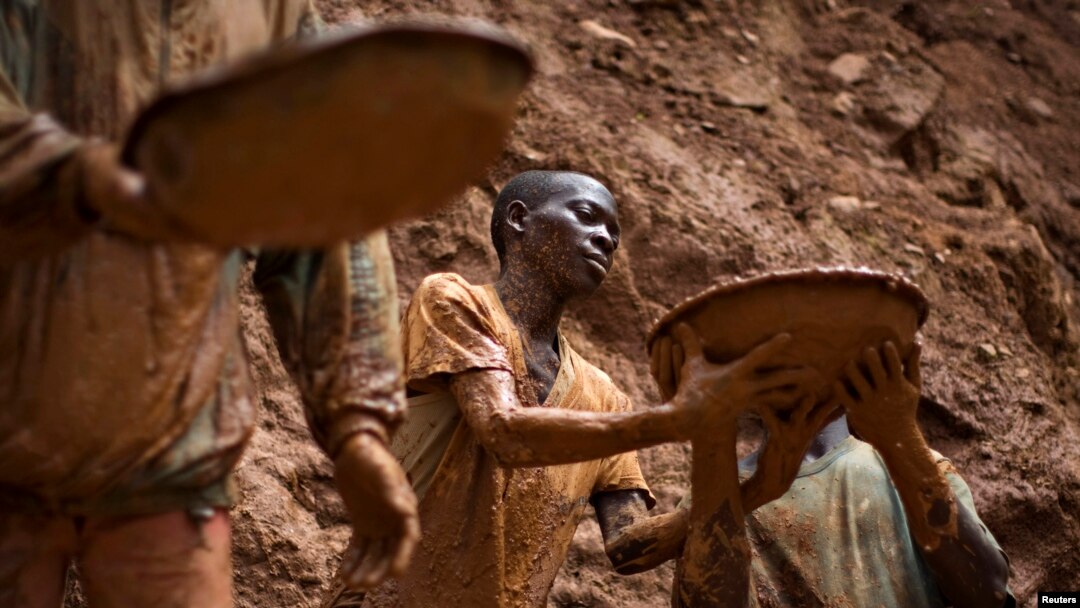 FILE - Congo miners.