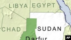 Map of Darfur, Sudan