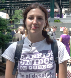 Carina Kaufman-Gutierrez of the group, Queens Neighborhoods United.