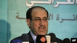 Iraqi Prime Minister Nouri al-Maliki (file photo)