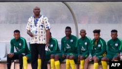 Molefi Ntseki, coach des Bafana Bafana lors d'un match contre le Mali, Johannesburg, le 13 octobre 2019.