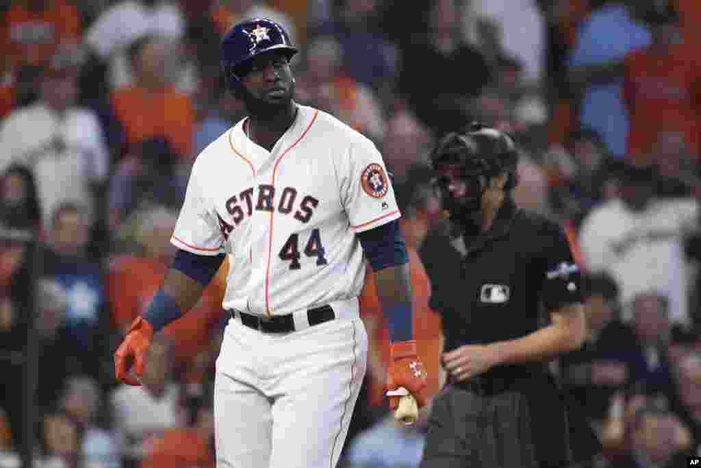 Yordan Álvarez, nacido en Las Tunas, Cuba, es uno de los jugadores de primera base y jardinero de los Astros de Houston.&nbsp;