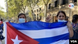 Cubanos en España afirman: “Por fin perdimos el miedo”. [Foto Júlia Riera/VOA].