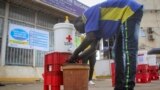 FILE - A man washes his hands to curb the spread of the new coronavirus in Juba, South Sudan, April 6, 2020. 