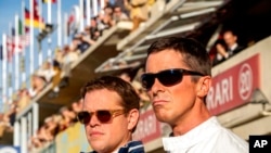 Ford v Ferrari" cuenta la historia real del equipo deportivo de Ford, liderado por el diseñador Carroll Shelby (Matt Damon) y su piloto británico Ken Miles (Christian Bale). Foto: Merrick Morton/20th Century Fox via AP.